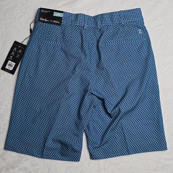 1242 NWT Walter Hagen Mens Micro Menswear Blue Performance 11 Shorts - Picture 5 of 9